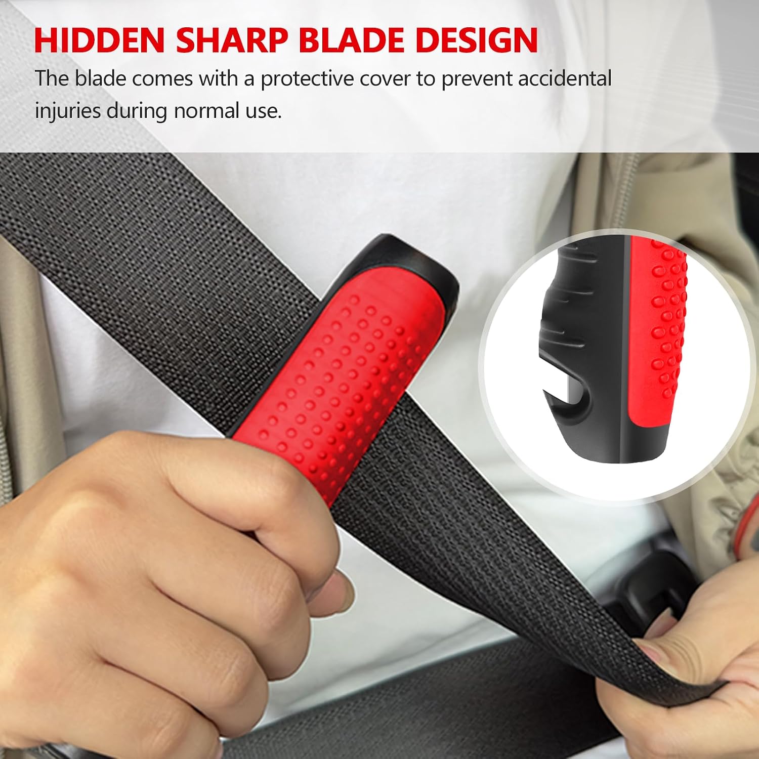 Kaiedos Car Door Handle for Elderly, 3-in-1 Car Handle Assist for Seniors, Portable Auto Cane Vehicle Support Handle, 500 lbs Capacity, Non-Slip Door Assist Bar