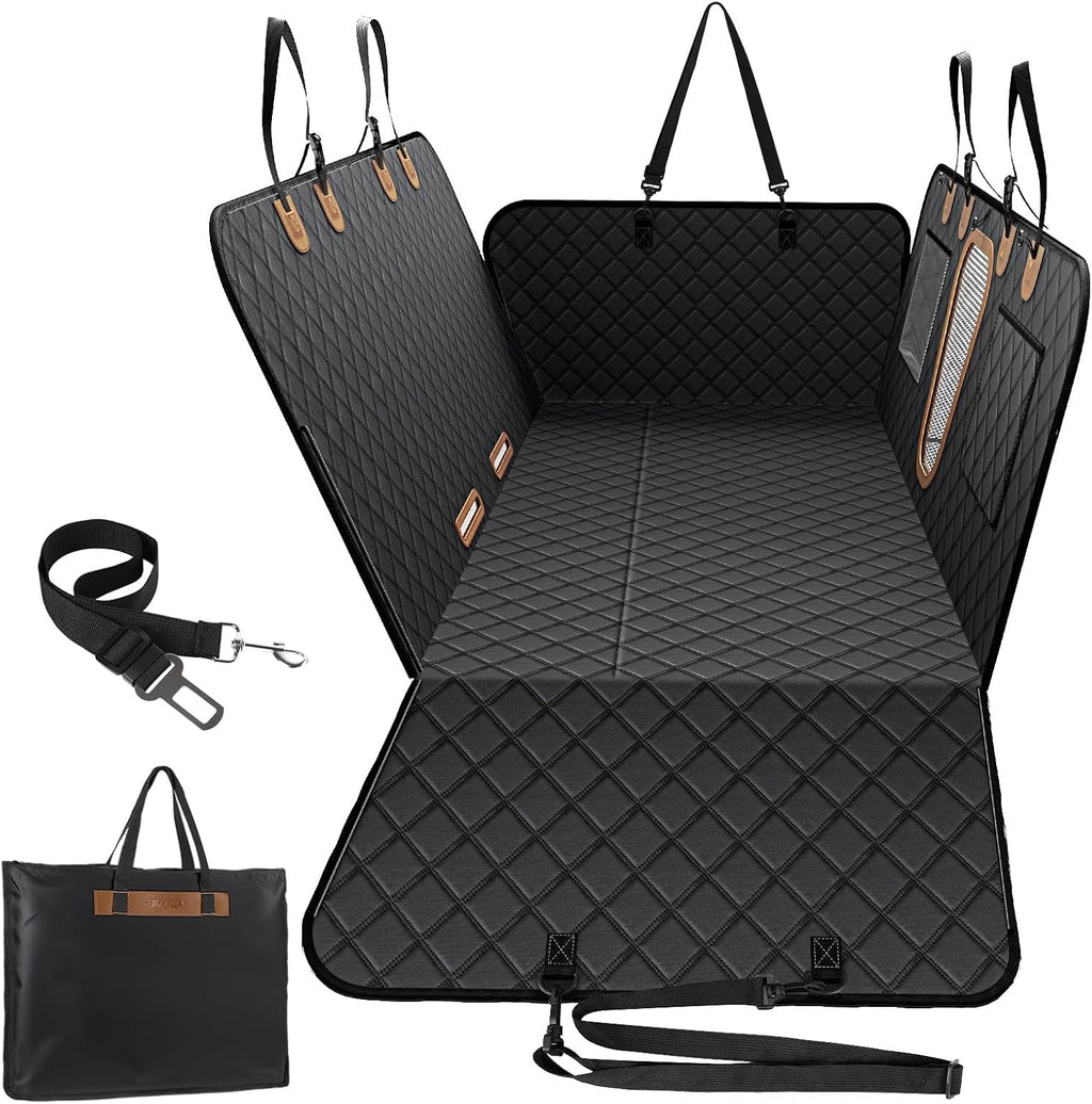 a-pce 600d heavy duty dog car seat cover, front angle view