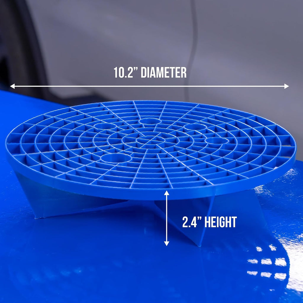 VIKING Automotive Bucket Insert Grit Trap for Car Wash and Detail Kits, Helps Remove Dirt and Debris from Microfiber, Mitts, Cloths, and Sponges, Blue