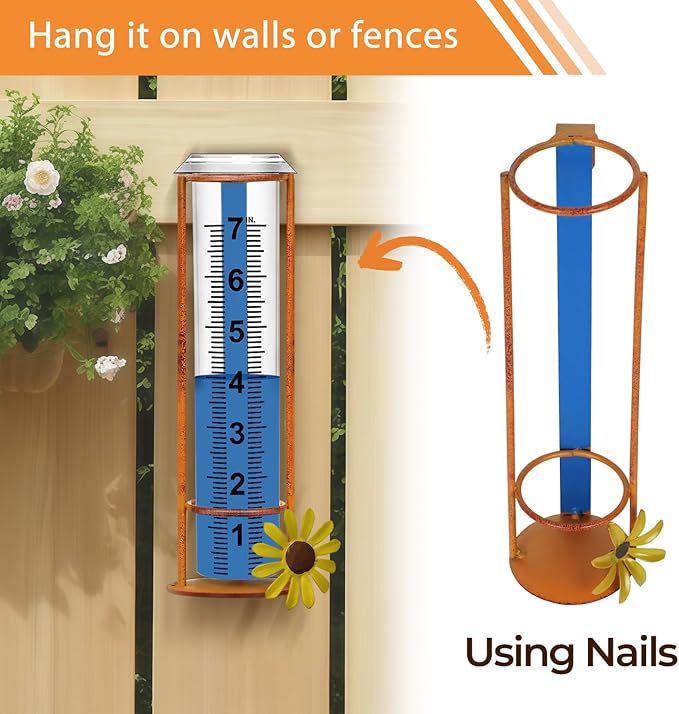 Rain Gauge Outdoor, Freeze Proof Rain Gauges Outdoors Best Rated, Lawn & Garden - Image 6
