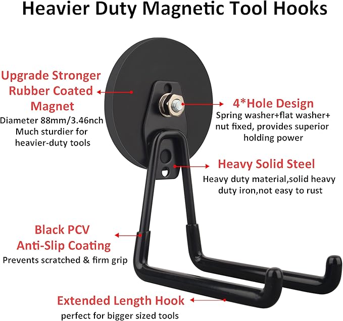 ULIBERMAGNET Strong Magnetic Ultimate Hooks, Large Magnet - Image 2