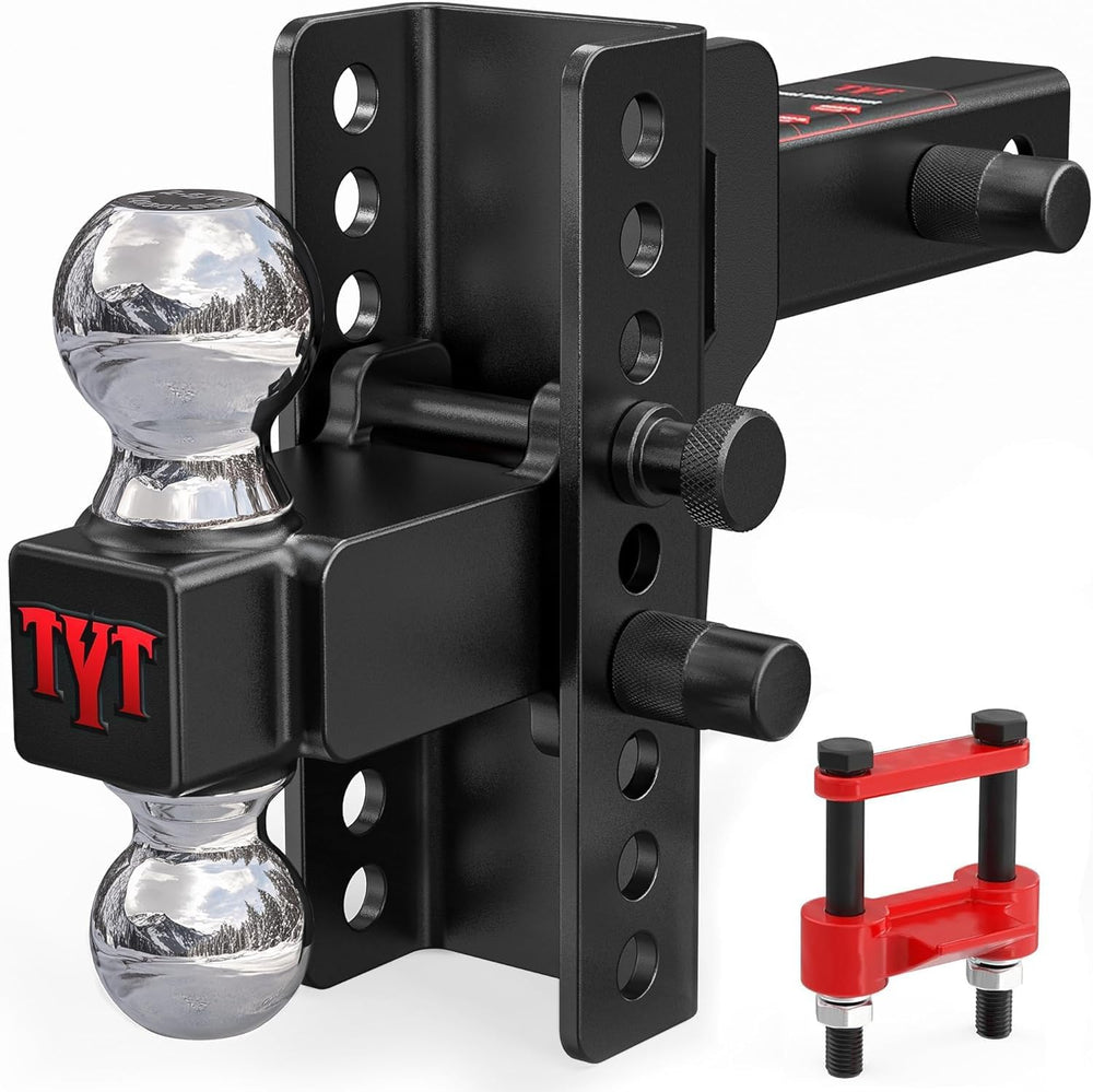 TYT Adjustable Truck Trailer Hitch for 2 inch Receiver, 6" Drop/Rise Tow...
