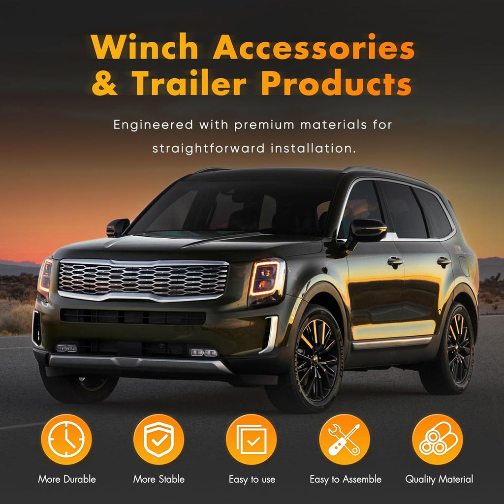 OCPTY 30 ft x 4 in Heavy Duty Tow Strap 20,000 lbs Towing Straps for Truck, ATV, Jeep, UTV, Tractor Emergency Towing Rope, Tree Saver, Winch Extension 1Pcs