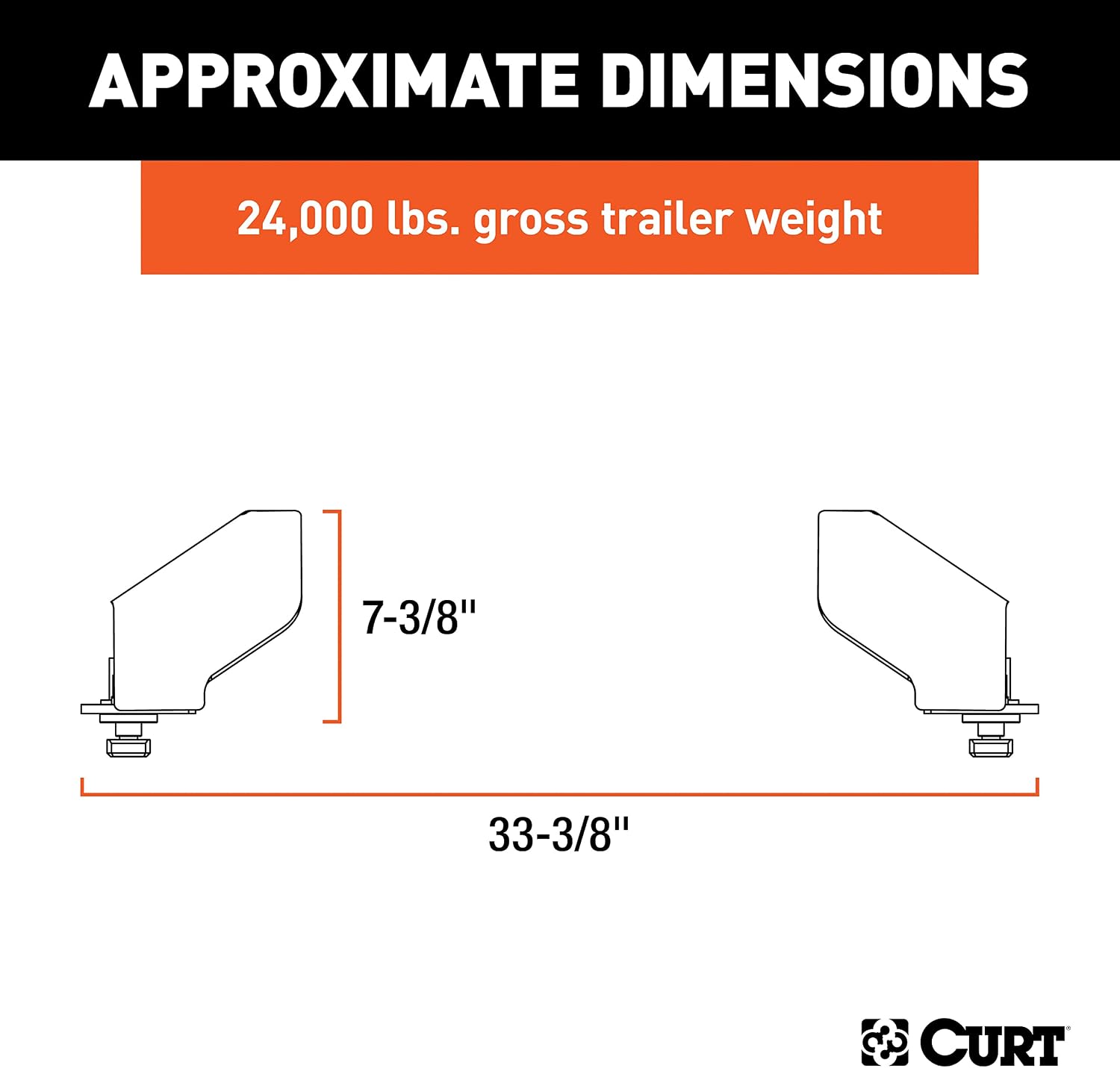 CURT Manufacturing 16017 Heavy Duty OEM Compatible 5th Wheel Leg Kit