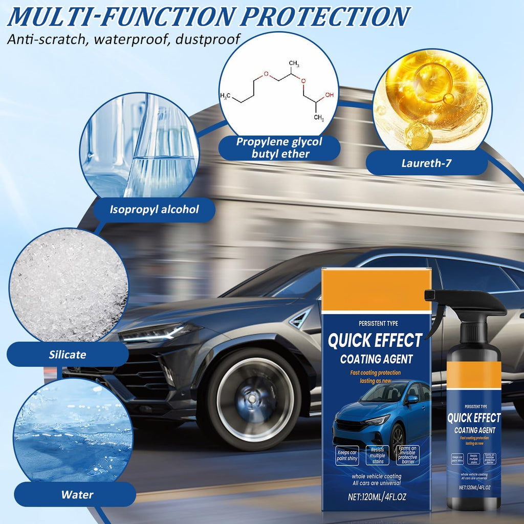 2Pcs Advanced Quick Effect Coating Agent,Advanced Car Quick-Acting Coating Agent Spray,Car Coating Spray, 2025 New Quicks Effective Coatings Sprays