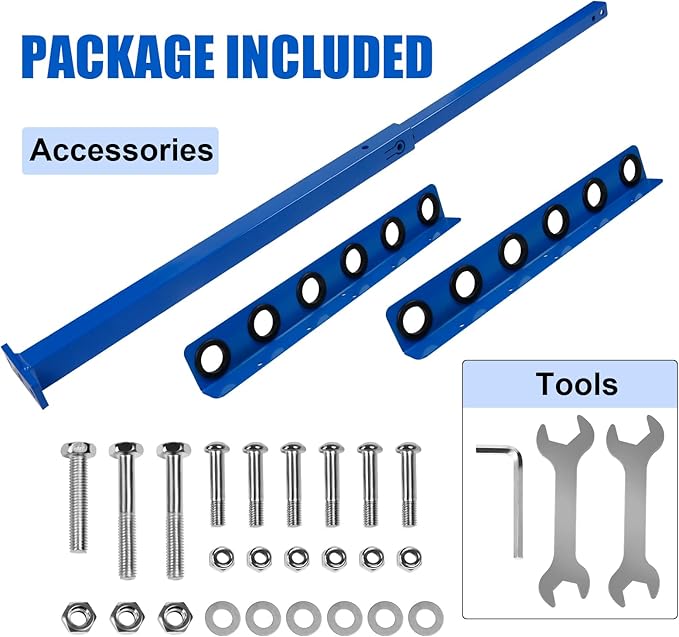 Vertical Hand Rack for Enclosed Landscaping Truck Trailer Garage or Shed Walls - Image 5