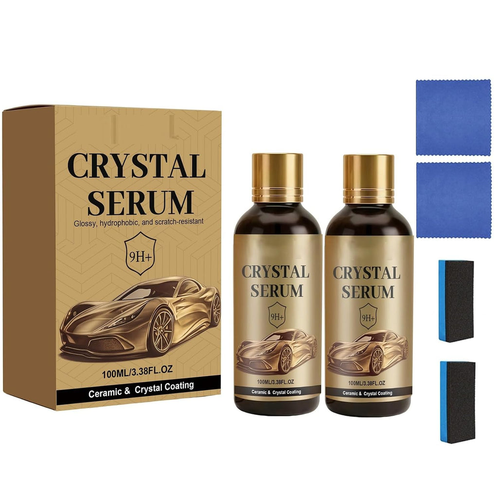 100ML PTZ Crystal Serum – Advanced Graphene Ceramic Coating for Cars,9H Graphene Coating for Auto Car Detailing (2PCS)