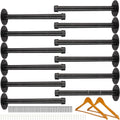 hoteam set of 12 industrial pipe shelf brackets, main product view