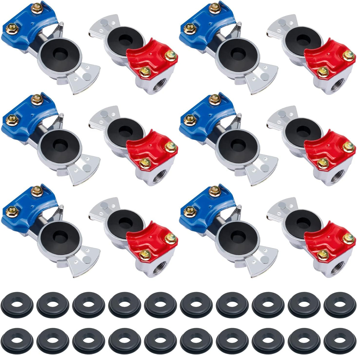 CheeMuii Glad Hands Set 20 pcs Glad Hand Seals Universal Gladhand Aluminum