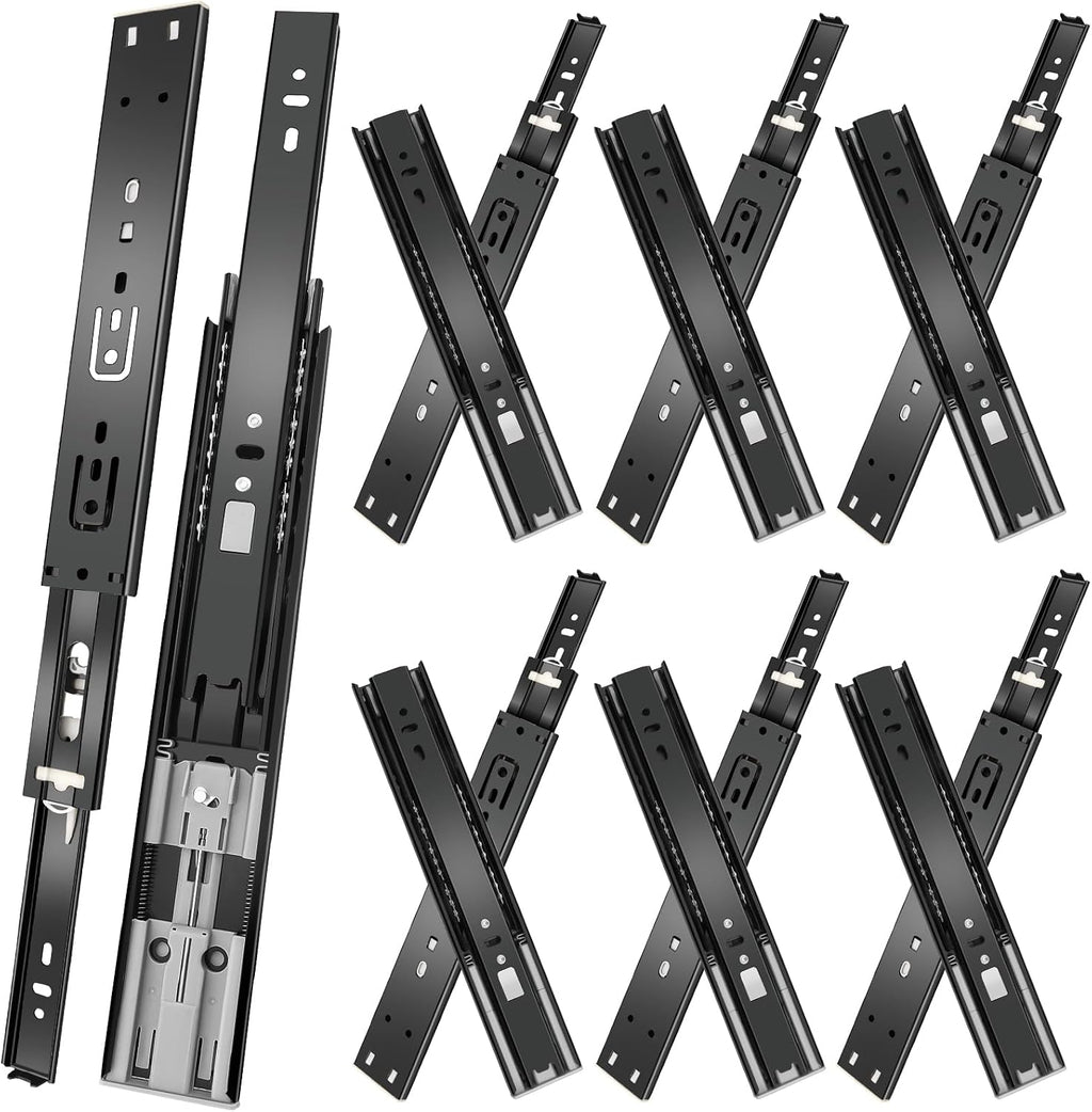 10 inch drawer slides 6 pairs (12pcs) soft, view 9