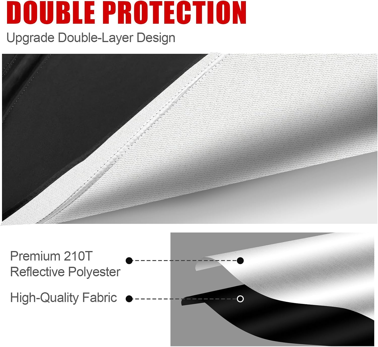 Mabett Windshield Sun Shade for Ford Maverick 2022-2025 2026, Foldable Car Front Window Sunshade, Interior Maverick Accessories for Summer