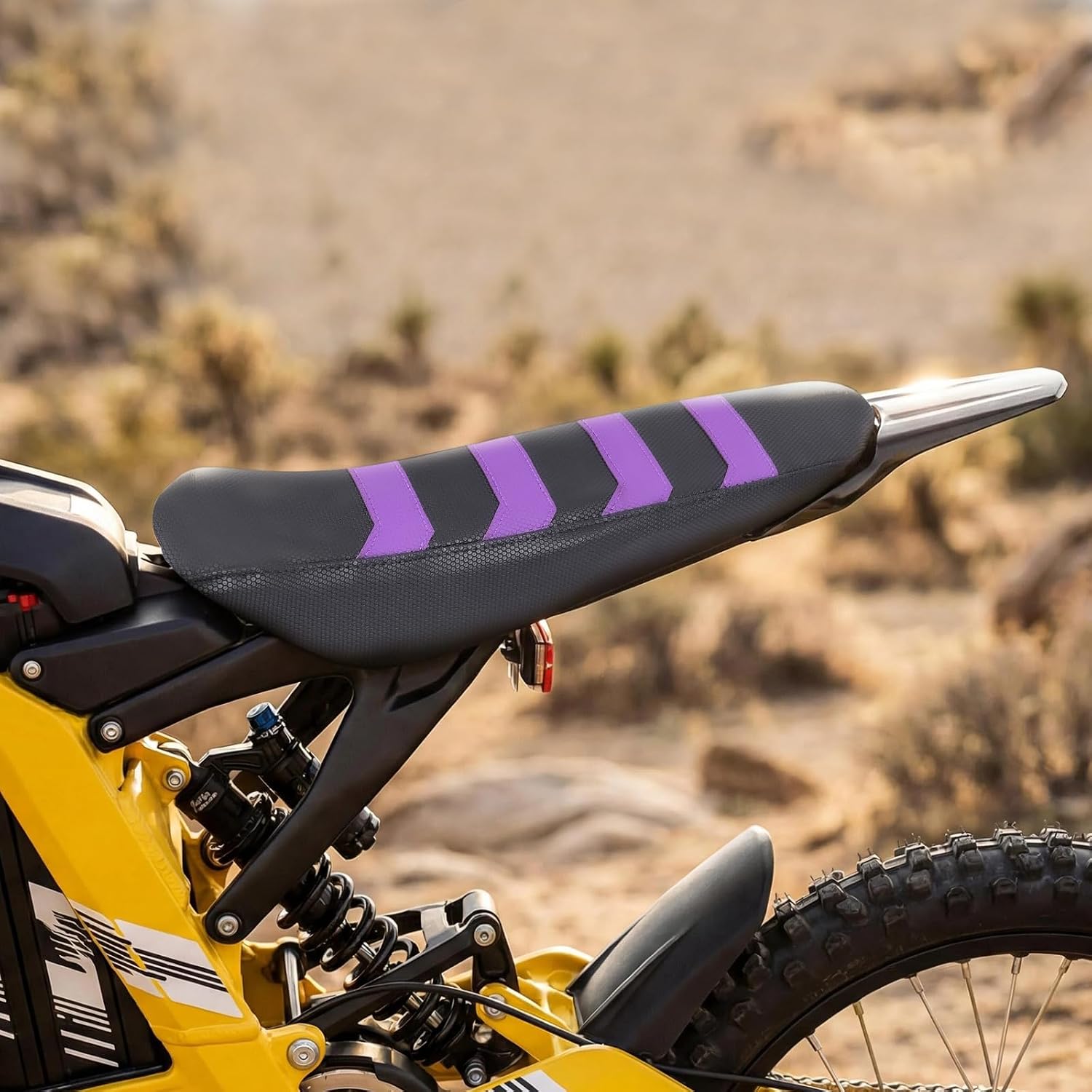 Surron Seat Cover, Purple | Non-Slip No Staples or Trimming Electric Dirt Bike Seat Cover for Sur Ron Light Bee X