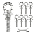 m10 stainless steel eye bolts with nuts and, main product view