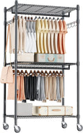 homdox heavy duty clothing rack with 3 tier, main product view
