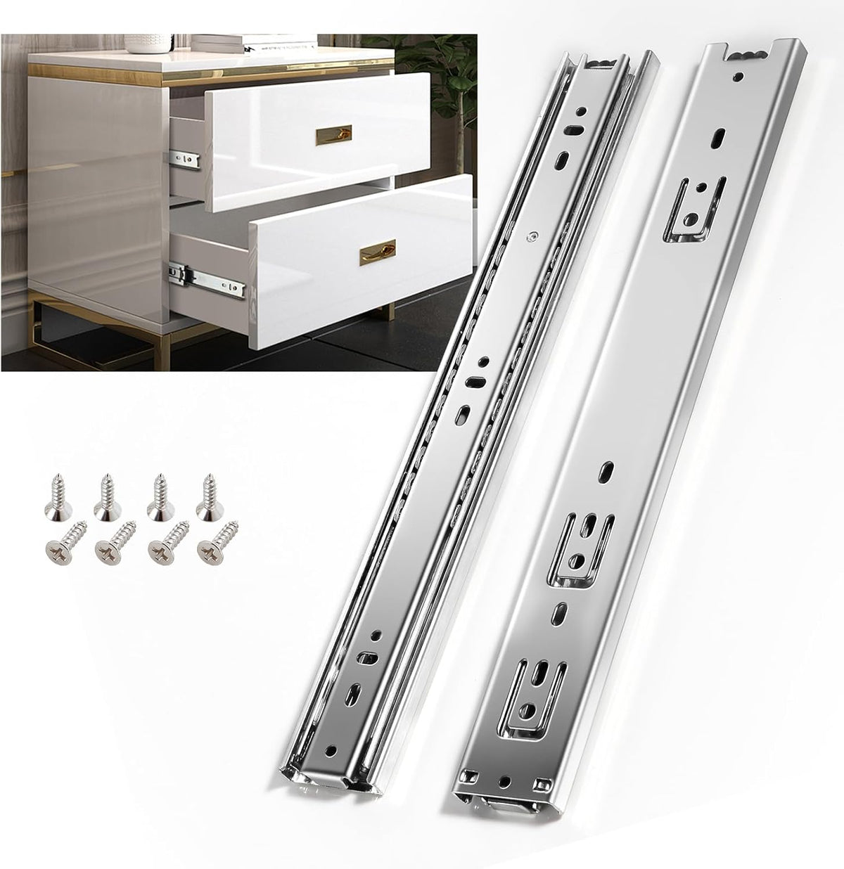 shuhang 5 pairs full extension drawer slides 10, main product view