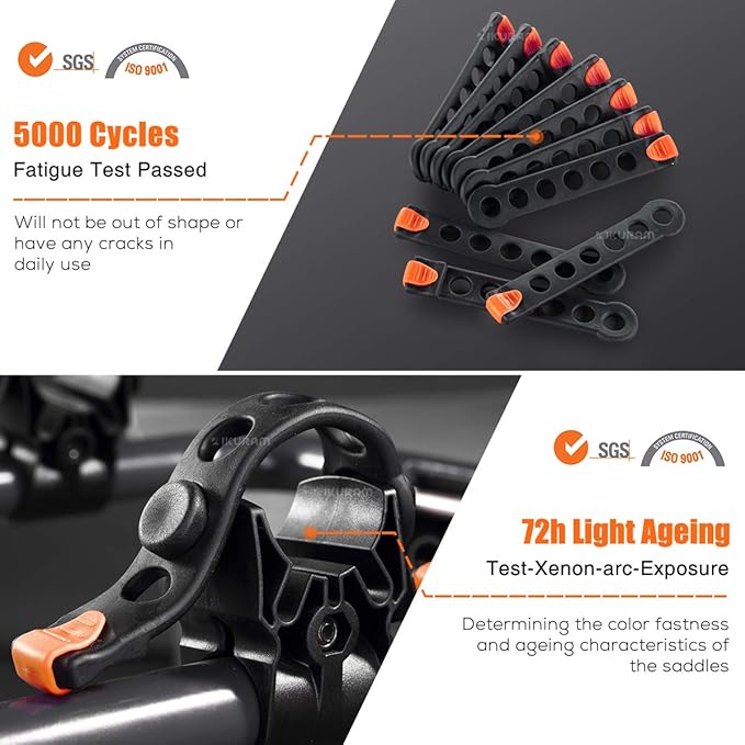 2 Bike Rack Bicycle Carrier Racks Hitch Mount Double Foldable Rack - Image 5