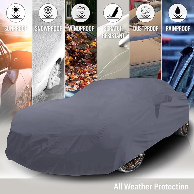 Supreme Full Car Cover – for Pontiac Ventura 1961 Coupe 2-Door Semi Custom Fit - Image 3