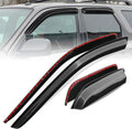 Auto Dynasty Set of 4 Carbon Fiber Pattern Window Visors Compatible