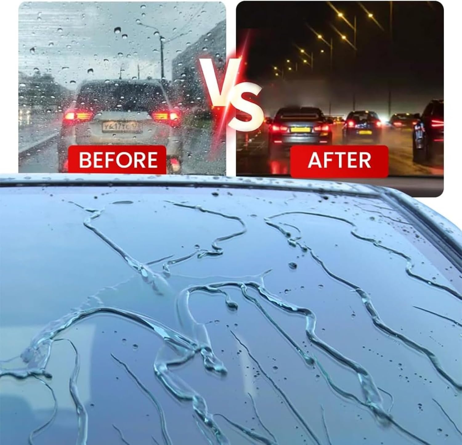 Automotive Oil Film Cleaning Brush – Efficient Car Glass Cleaner Tool for Windshield, Removes Oil Film, Dirt & Smudges, Improves Clarity & Visibility for Safe Driving, Red (1pcs)