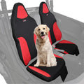 StarknightMT Zforce 950 Seat Cover Water-resistant Compatible with Cfmoto Zforce 950 2023-2026 1680D Cushion Cover with Pocket UTV Protection for Front Rear Seats Black and Red