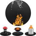 Round BBQ Grill Mat, 60 inches Double-Sided Fireproof Pad Waterproof Deck