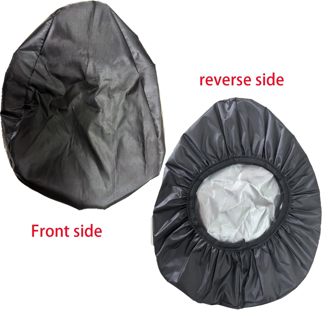 2 Pieces Black Universal Seat Cover with Elastic for Bike and Bicycle,Waterproof Seats Cushion Protection Multiple Rain Dustproof Cover Protector for Unisex Women Men, Outdoor Travel Accessories