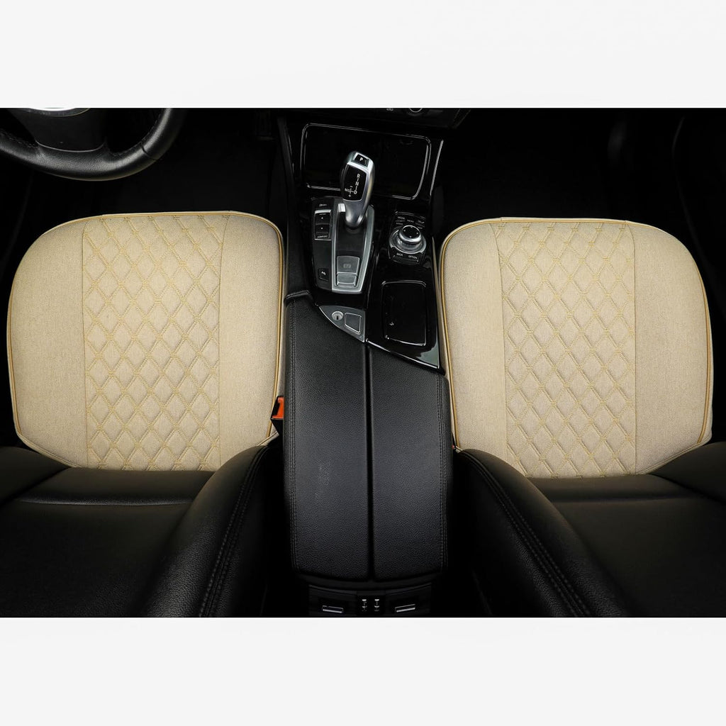 west llama linen front car seat cover protector, view 9