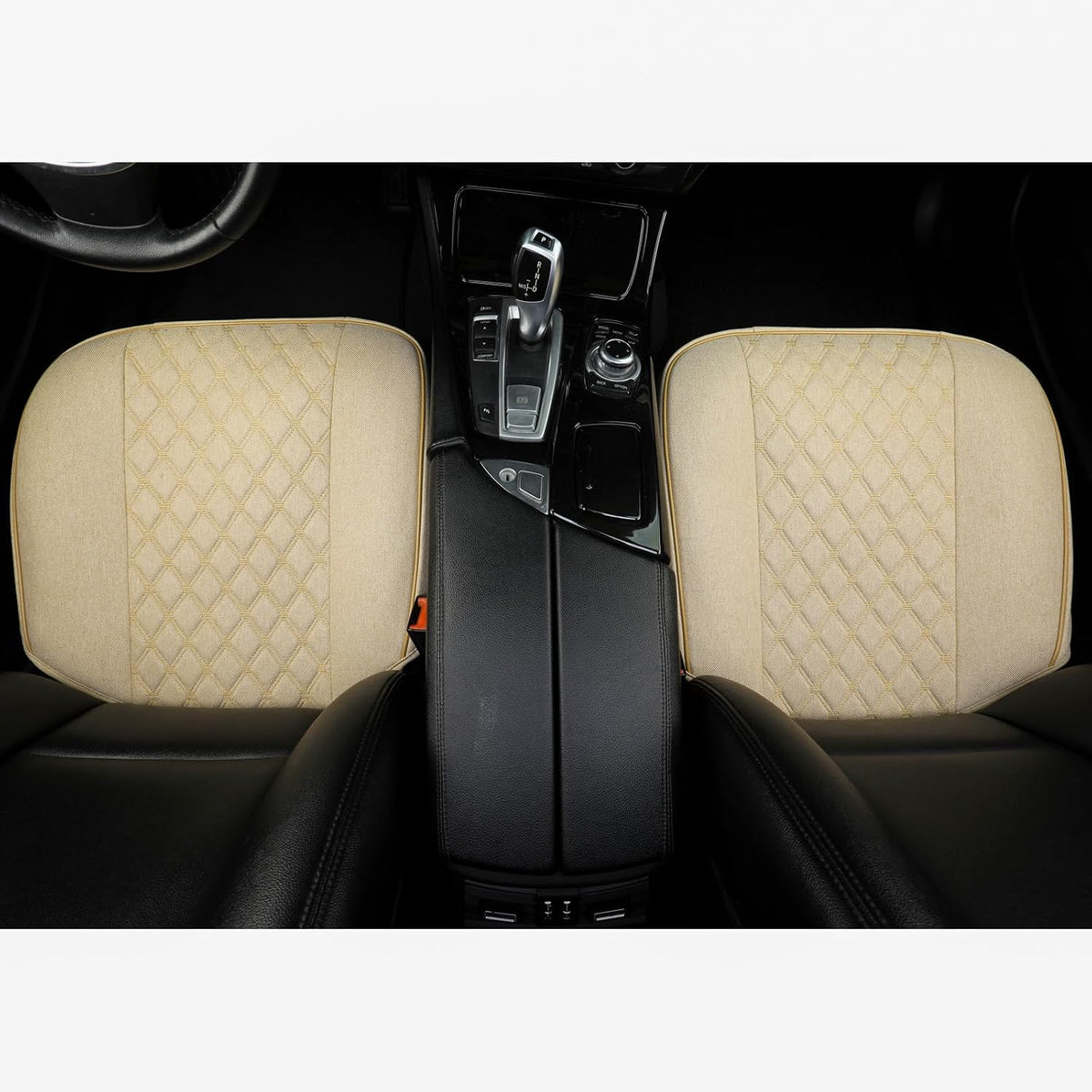 west llama linen front car seat cover protector, view 9