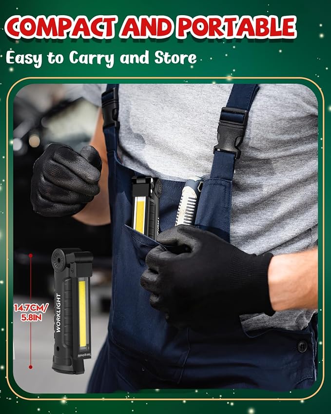 Coquimbo Tool Gifts for Men Dad Him Husband, Rechargeable LED Work Light BBQ - Image 9