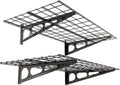 FLEXIMOUNTS 2-Pack 2x4ft 24-inch-by-48-inch Wall Shelf Garage Storage Rack Wall