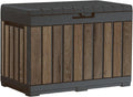 keter premium everwood 50 gal outdoor storage box, main product view