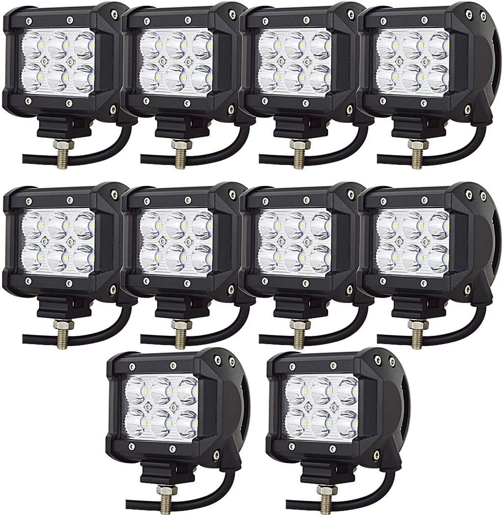 willpower 10 pieces 18w 4 inch led work, main product view