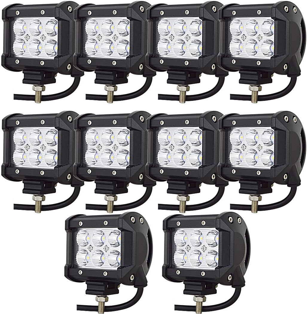 willpower 10 pieces 18w 4 inch led work, main product view