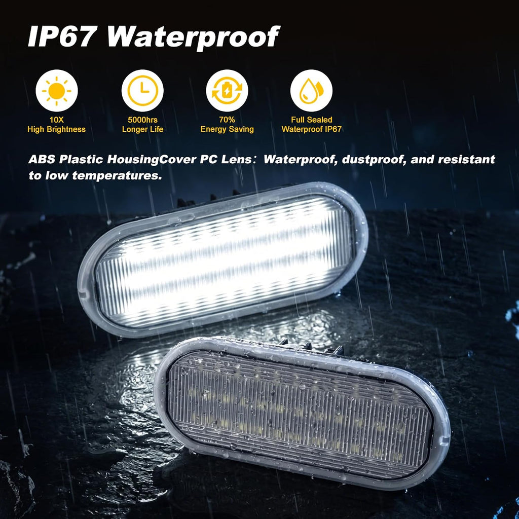 2PCS LED Truck Bed Lights With Wiring Harness, 40-SMD Truck Bed Cargo Lamp Compatible with Ford 2015-2024 F150, 2017-2024 F150 Raptor F250 F350 Super Duty, 6000K White