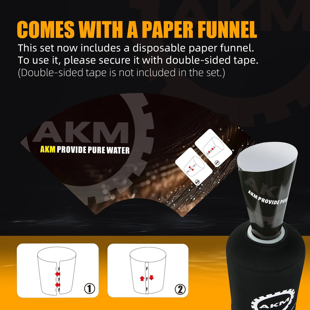 AKM Mixed Bed Deionized Di Resin Filter Fill, Use for Spotless Car Wash System Filter Change, 10 Liters(5 Liters x 2)