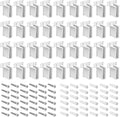 dreyoo 36 pack wire shelf end bracket, white, main product view