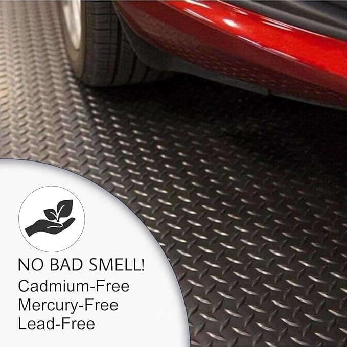 SEAL 6 x 10 Ft Premium Garage Floor Mat, Solid 2.8mm Thick Gray Commercial - Image 7