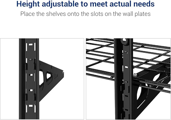 FLEXIMOUNTS 3 Tier 1x3ft Garage Storage Wall Shelving, 12x36inch per Shelf - Image 6