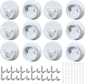 yaocom 6 pairs metal closet rod socket bracket, main product view