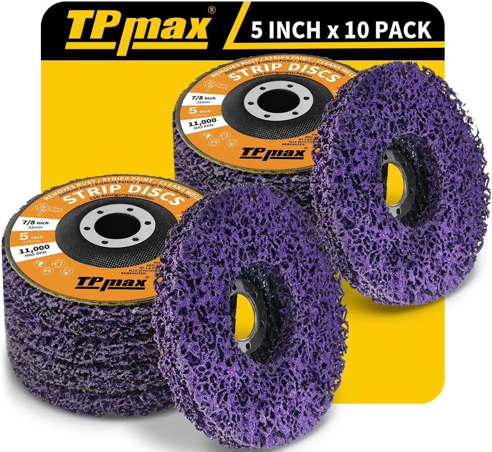 TPmax 5" x7/8'' Stripping Discs Rust Remover Wheel Remove Paint ...