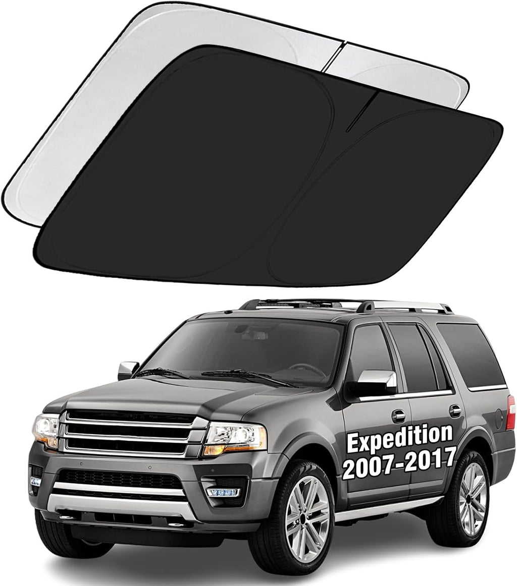 Car Windshield Sun Shade, Sun Visor Protector 300T, Front Window Sunshade Visor for Ford Expedition 2007-2017 Interior Accessories