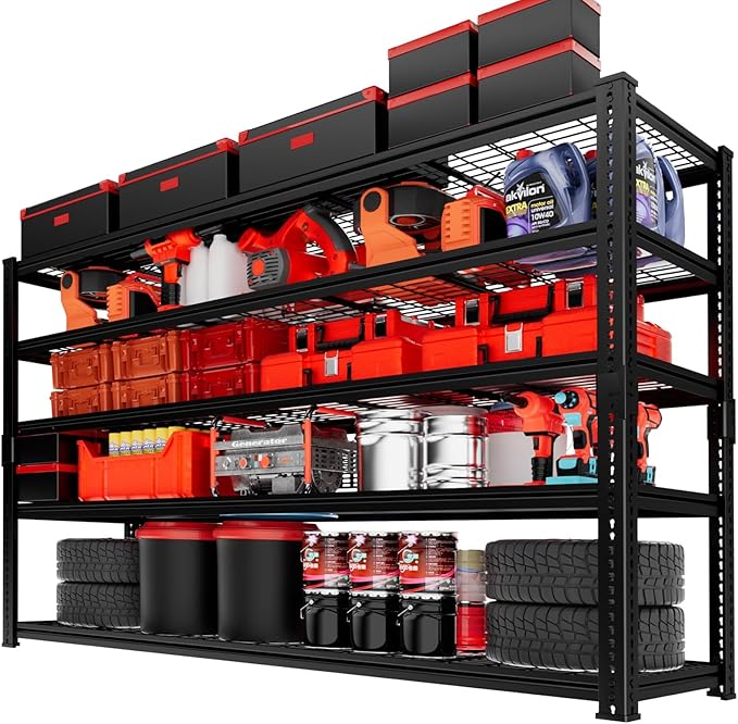 Storage Shelves, Garage Shelving Heavy Duty 3300 LBS Capacity, 5 Tier Utility by Unknown