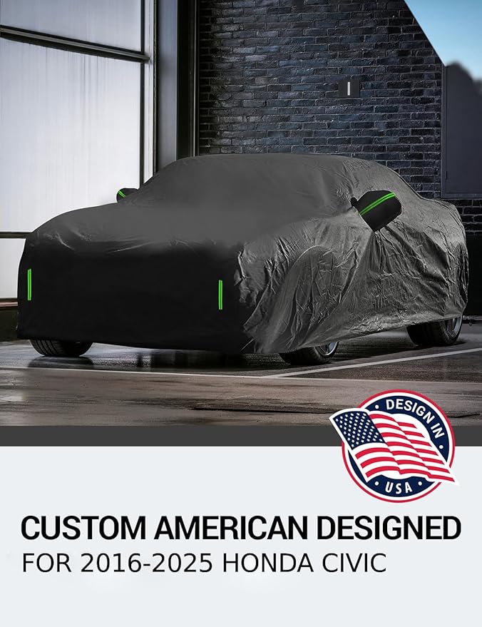 Proadsy 2025 Upgrade Car Cover for Honda Civic 2016-2023 2024 2025, Waterproof - Image 2