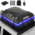 Favoto Roof Box 566L Foldable Roof Box Waterproof Roof Bag with Non-Slip Mat Door Hooks Reinforcement Straps for Cars SUVS with/without Pannier Rack Travel Luggage Transport Blue