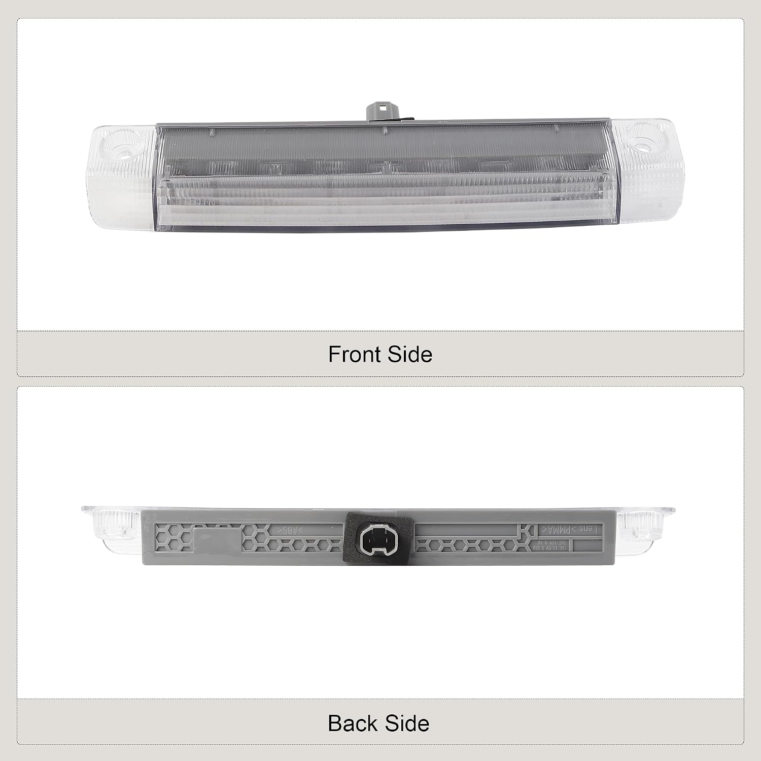923-288 LED 3rd Third Brake Light Assembly Compatible With 10-22 Toyota 4Runner 11-20Toyota Sienna 10-15 Toyota Prius 14-19 Toyota Highlander Center High Mount Stop Light 923288 920542