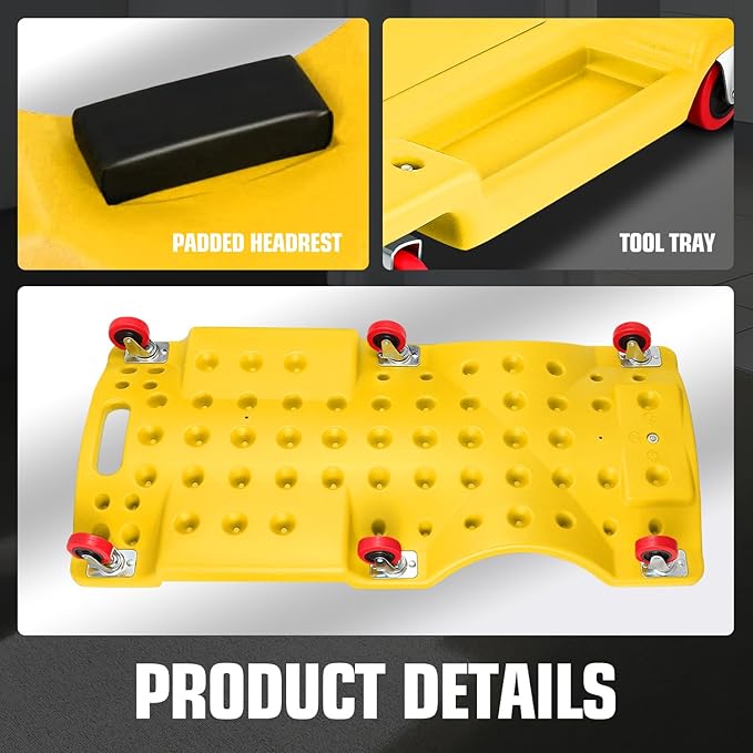 DNA MOTORING 36" L X 17" W x 4.25" H Vehicle Repair Low Profile Automotive - Image 7