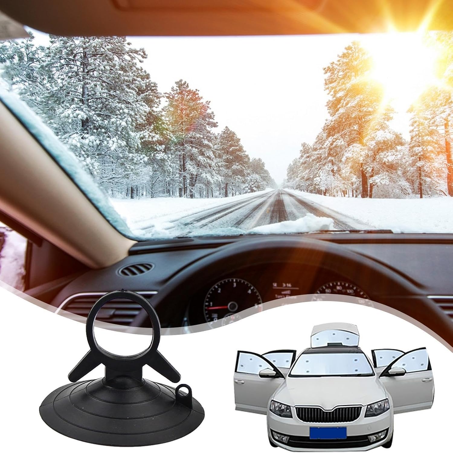 10PCS Car Windshield Sunshade Suction Cups, Transparent Suction Pads | Suction Cup For Window, Windshield, Kitchen, Bathroom