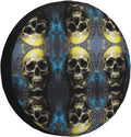 Artistic Skull Print Universal Spare Tire Cover for RV, Jeep | Wheel Protector Fits Rv, Trailer, Jeep, Shield Tires From Sun, Dirt And Rain For Outdoor Storage