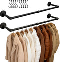 aduanbang industrial pipe clothing rack, 38.4 inch heavy, main product view