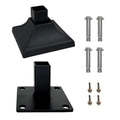heavy duty steel fence base flange kit for, main product view